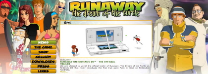 Sul sito ufficiale di Runaway 2 aperta la sezione DS!